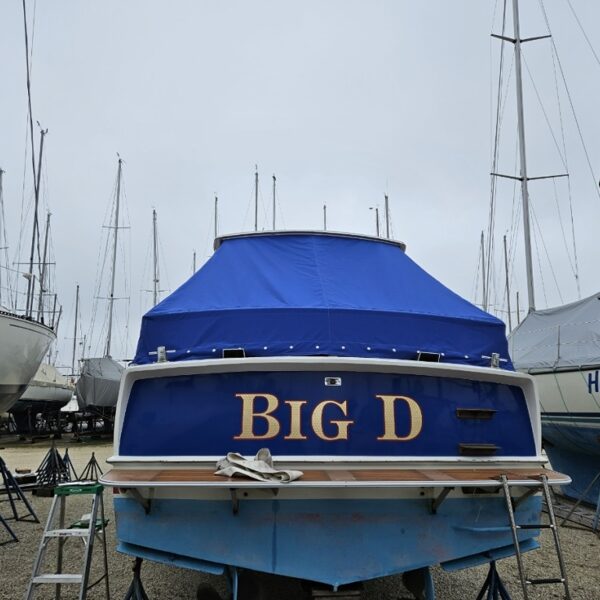 Aft Curtain & New Upholstery 1968 Chris Craft Roamer