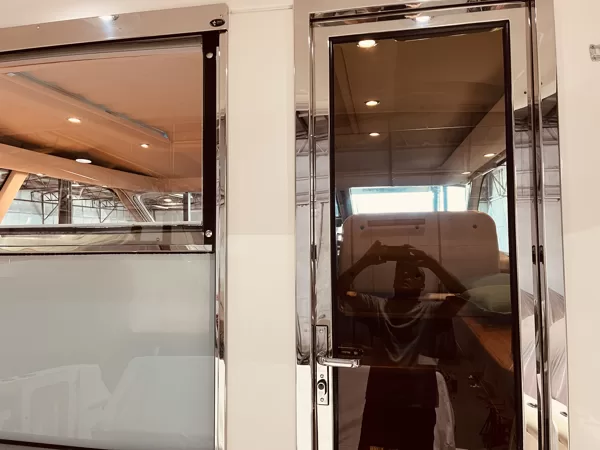 Window Tinting on Tiara 5200 Open