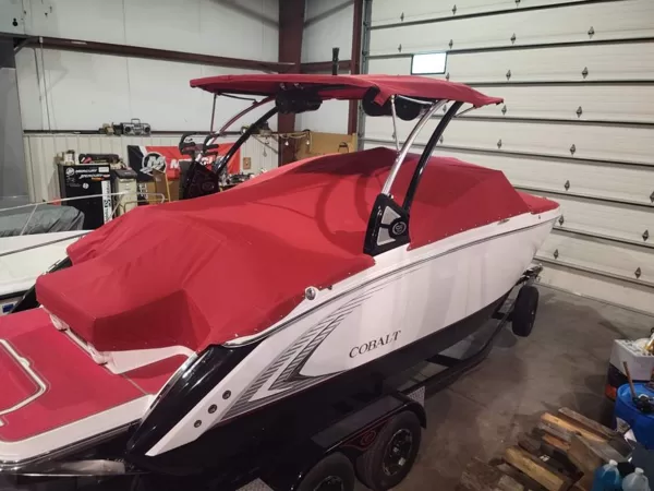 Custom Bow, Bimini and Cockpit Cover on Cobalt Surg